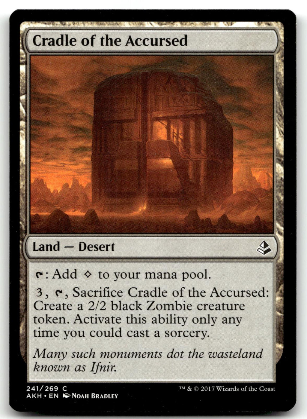 Cradle of the Accursed 241 Common Amonkhet Magic: The Gathering Near Mint
