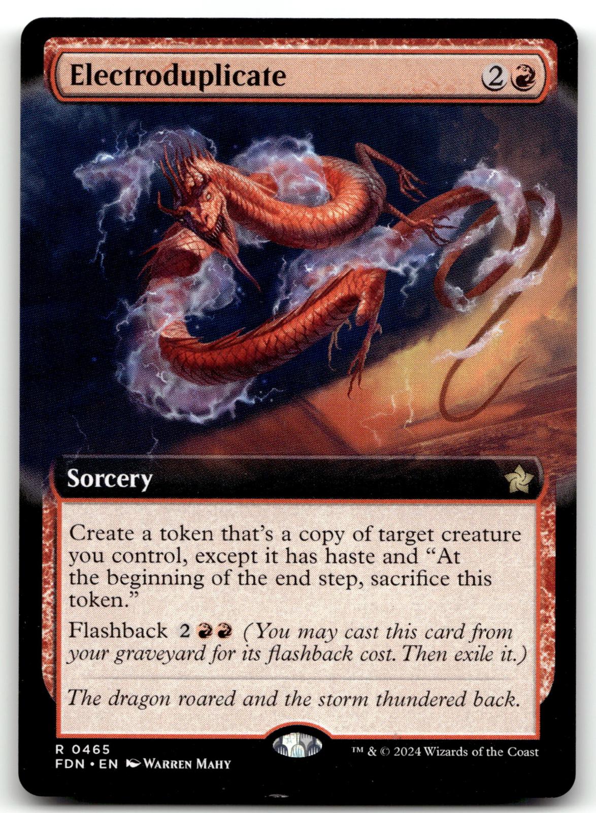 Electroduplicate (Extended Art) 465 Rare Foundations Magic: The Gathering NM