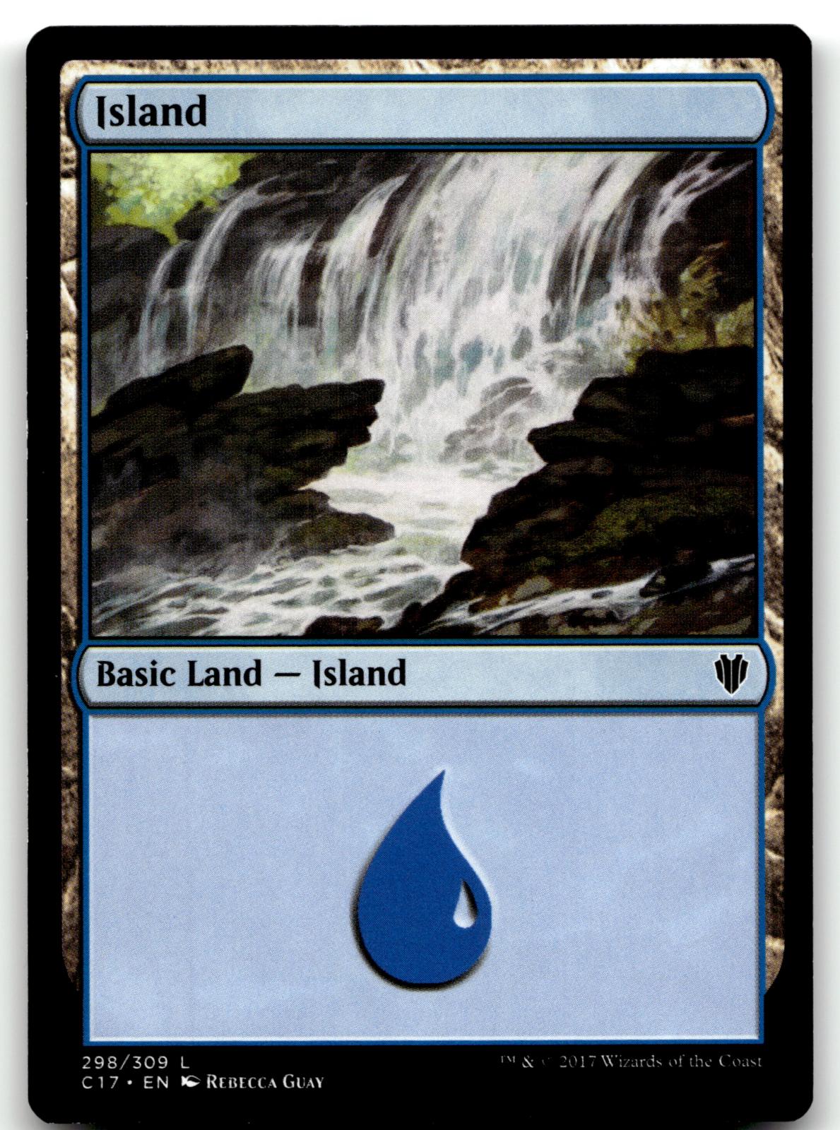 Island (298) 298 Land Commander 2017 Magic: The Gathering Near Mint