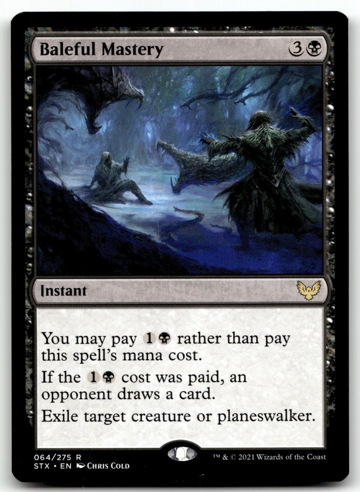 Baleful Mastery 64 Rare Strixhaven: School of Mages Magic: The Gathering NM