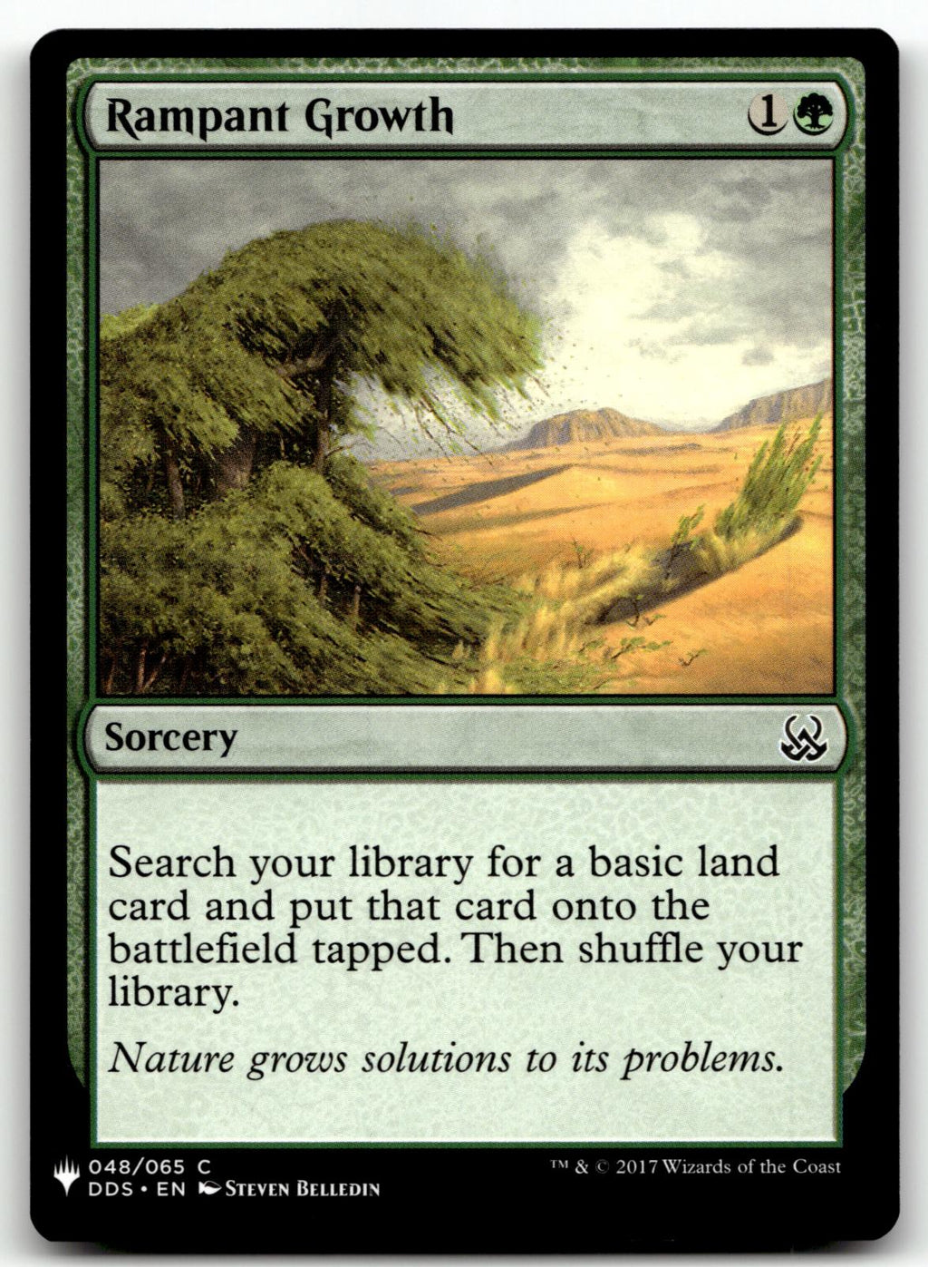Rampant Growth 48 Common Duel Decks: Mind vs. Might Magic: The Gathering NM