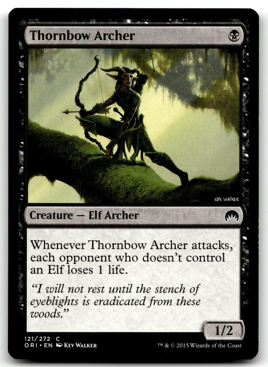 Thornbow Archer 121 Common Magic Origins Magic: The Gathering Near Mint
