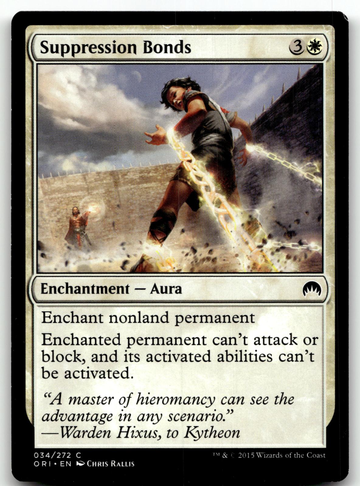 Suppression Bonds 34 Common Magic Origins Magic: The Gathering Near Mint