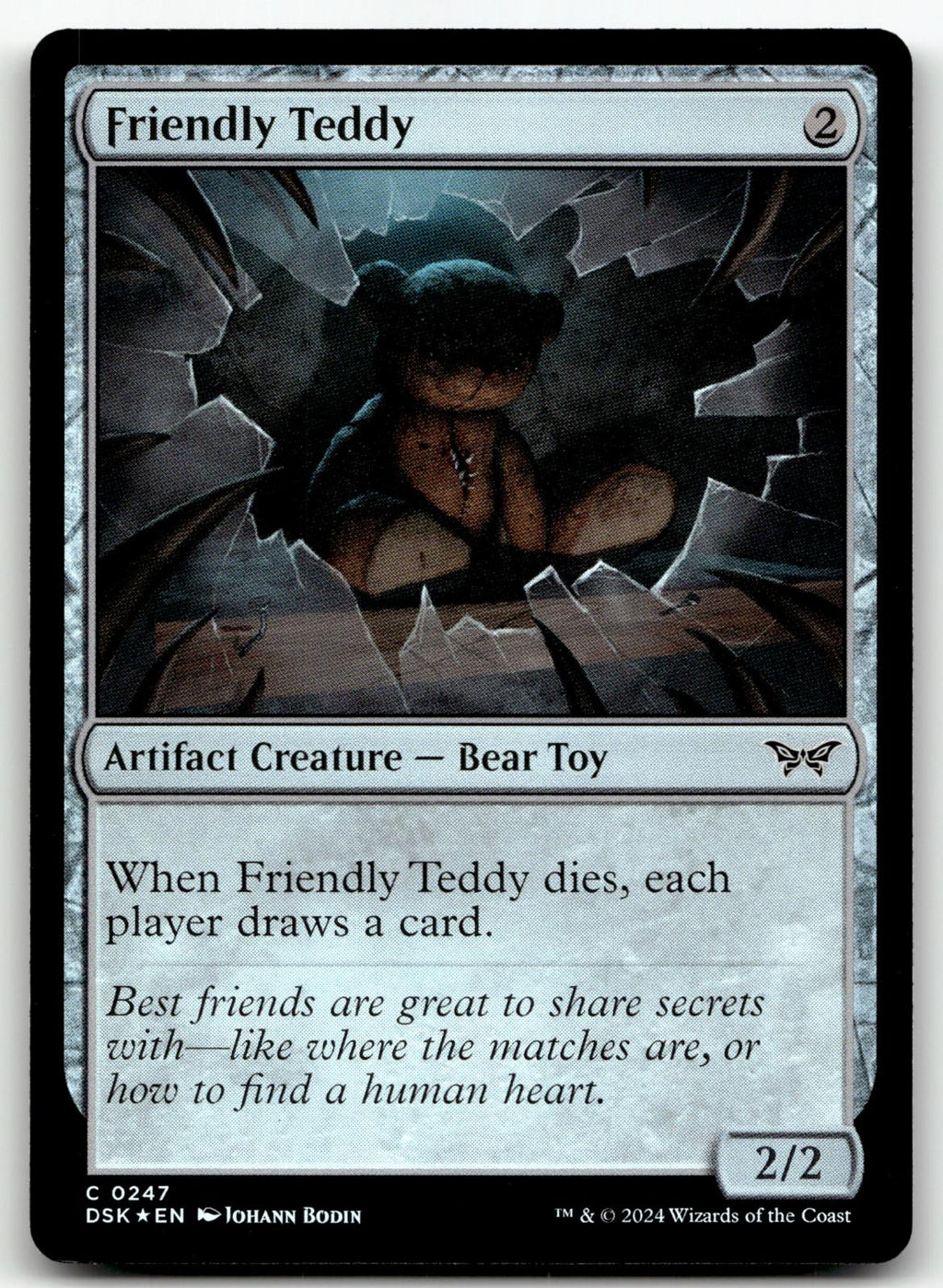 Friendly Teddy 247 Duskmourn: House of Horror Magic: The Gathering Foil NM