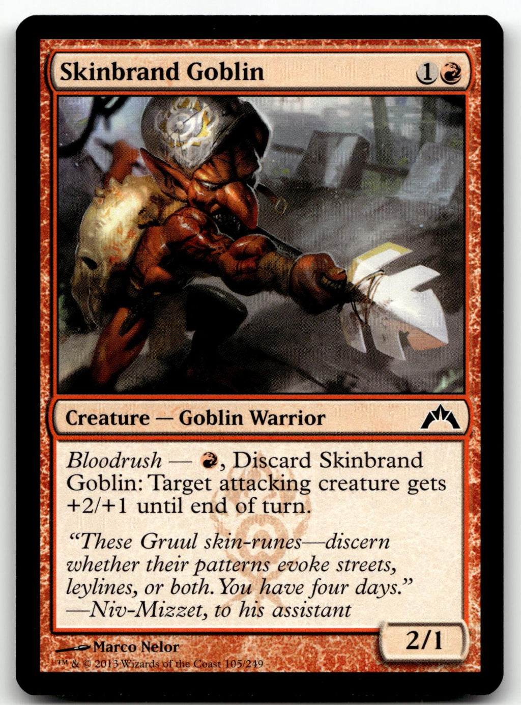 Skinbrand Goblin 105 Common Gatecrash Magic: The Gathering Near Mint