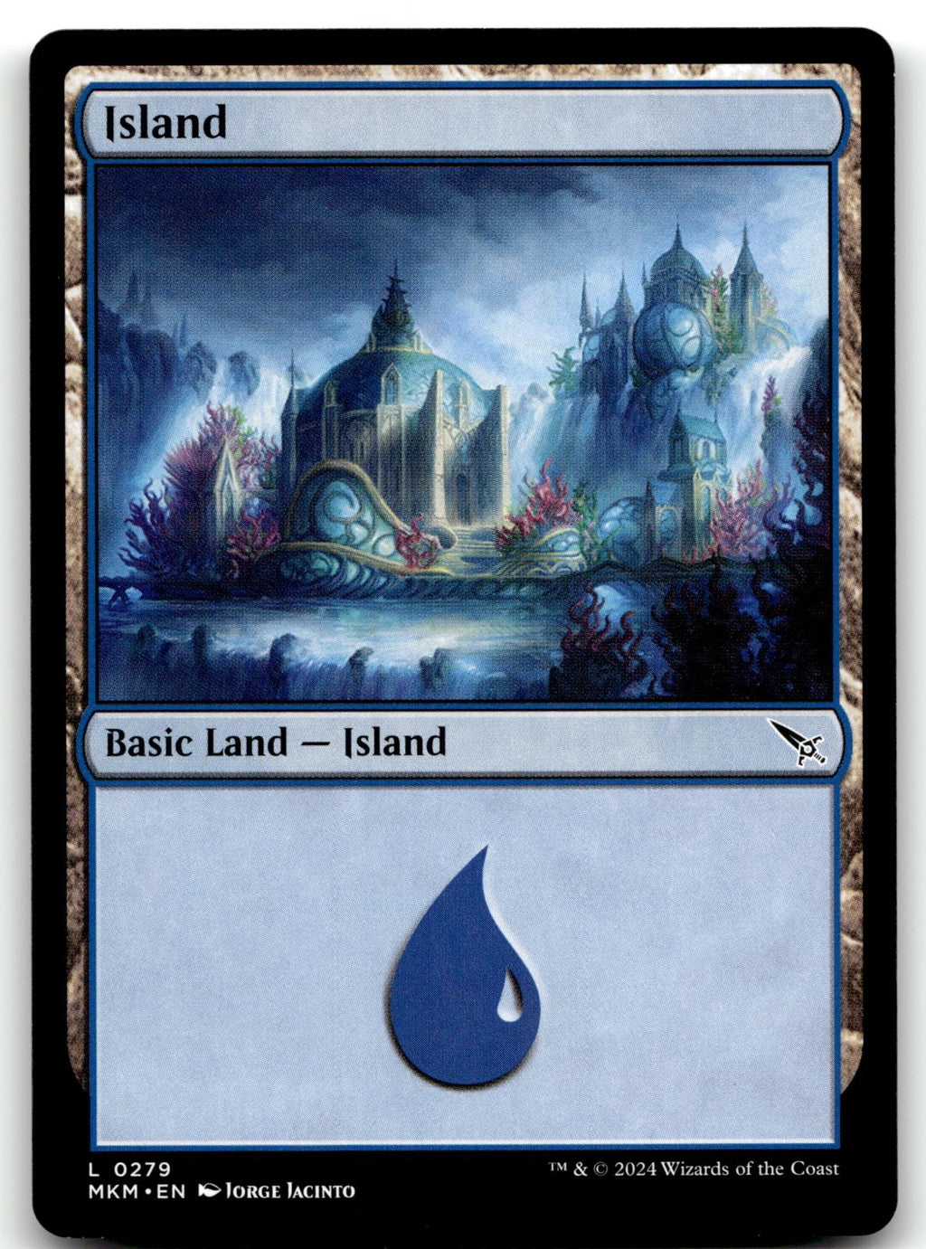 Island (0279) 279 Land Murders at Karlov Manor Magic: The Gathering Near Mint