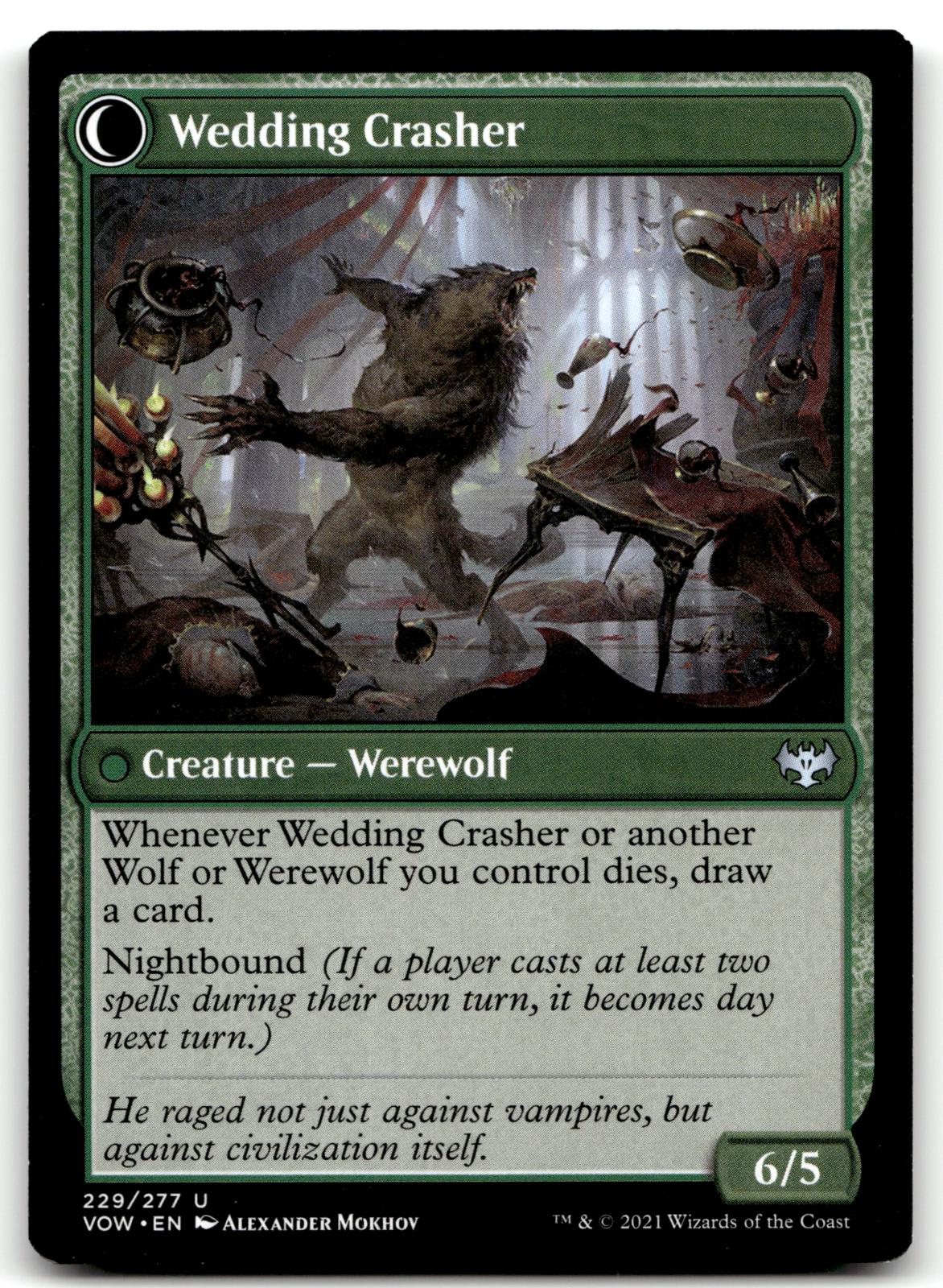 Wolfkin Outcast 229 Uncommon Innistrad: Crimson Vow Magic: The Gathering NM