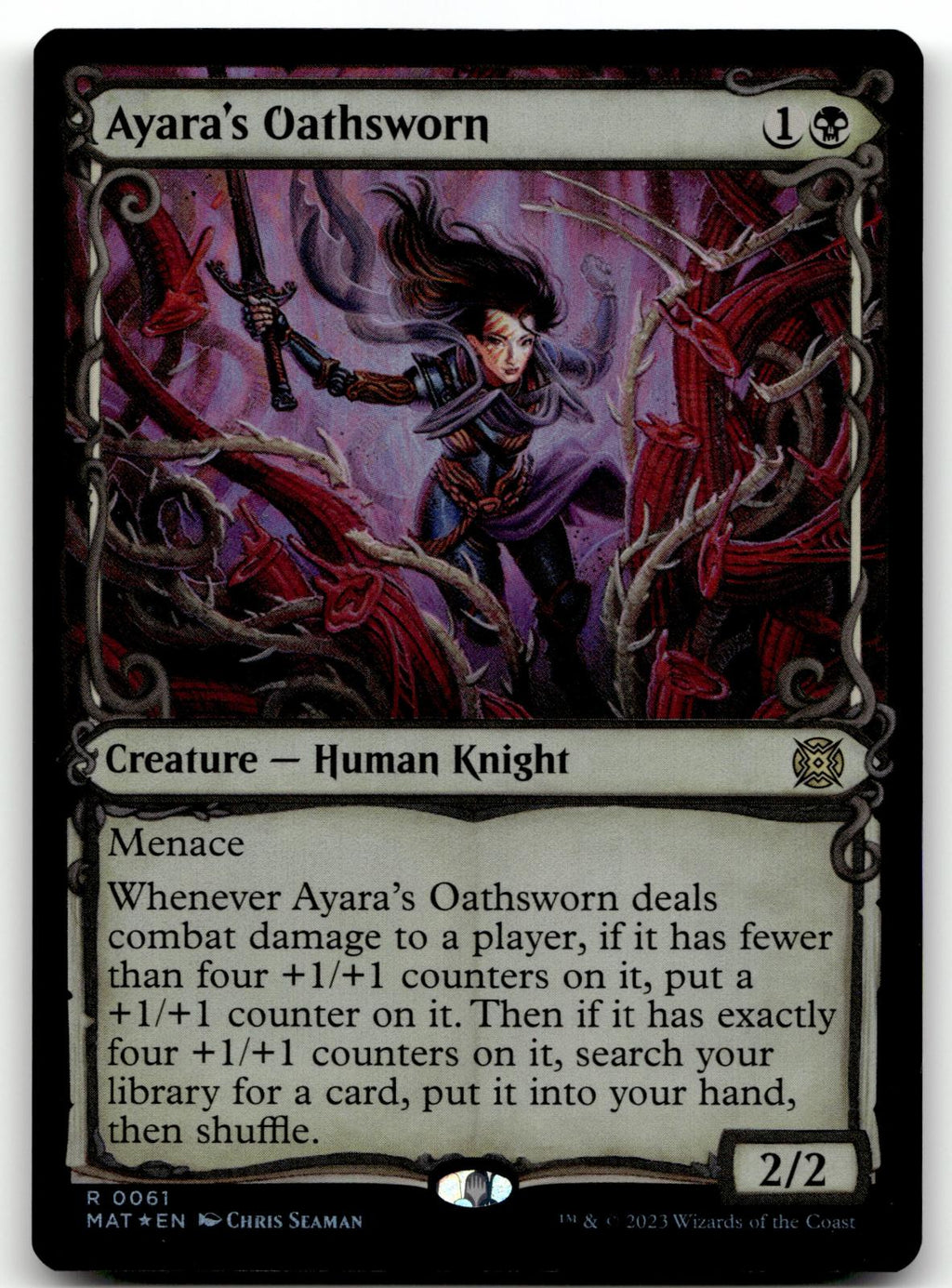 Ayara's Oathsworn (Showcase) 61 March of the Machine: The Aftermath Magic: The Gathering Foil NM