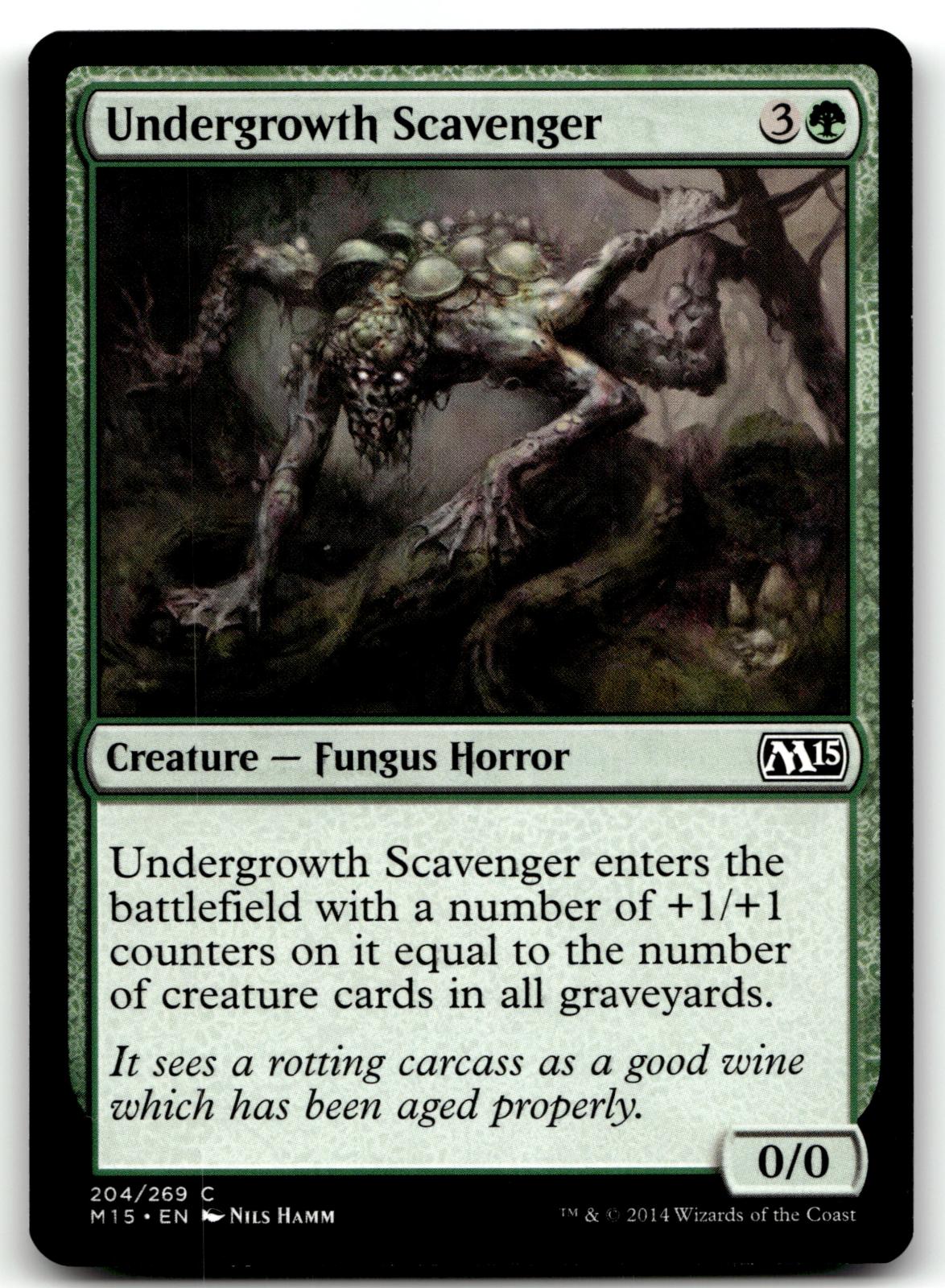 Undergrowth Scavenger 204 Common Magic 2015 (M15) Magic: The Gathering Near Mint