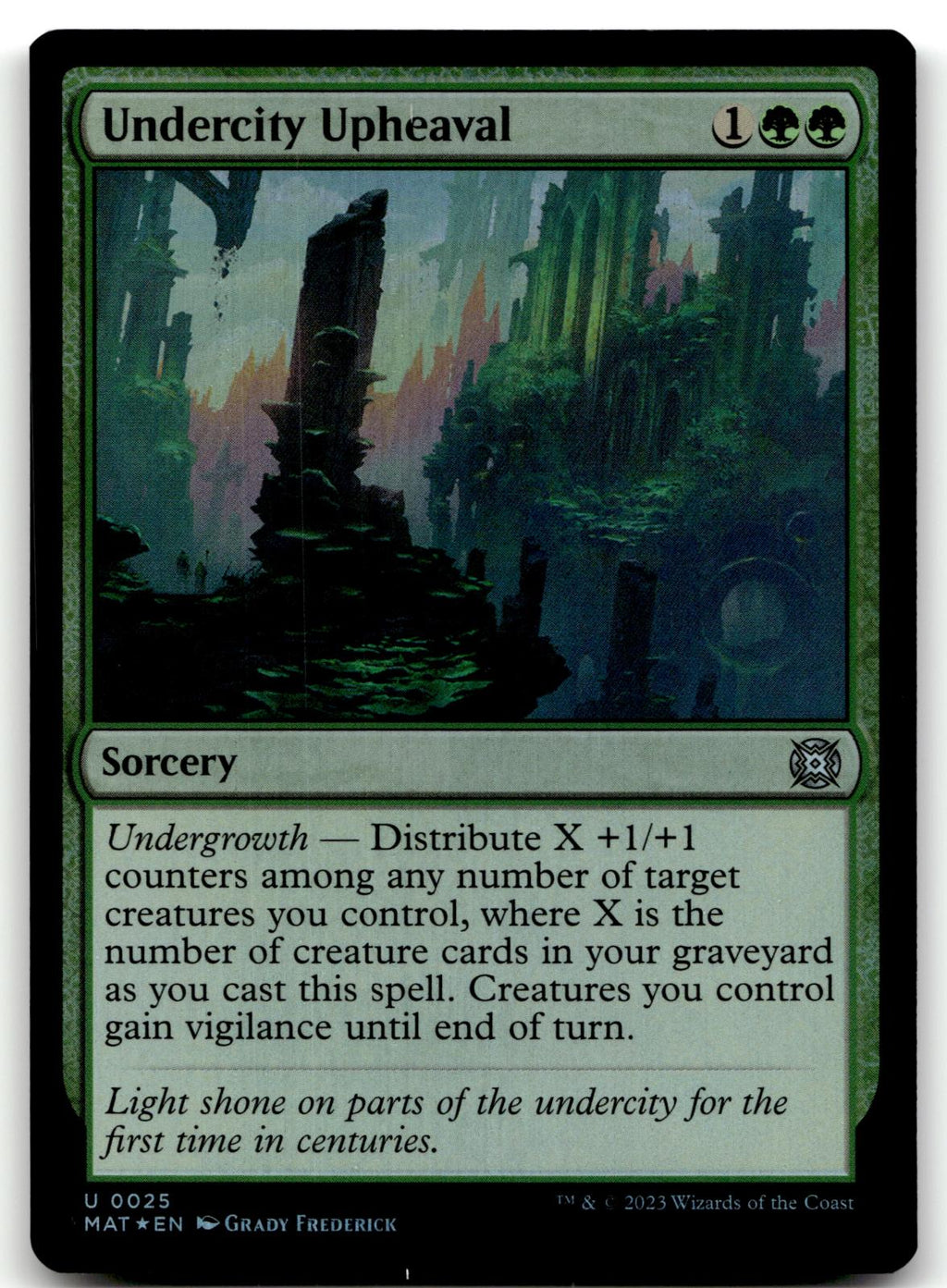Undercity Upheaval 25 March of the Machine: The Aftermath Magic: The Gathering Foil NM