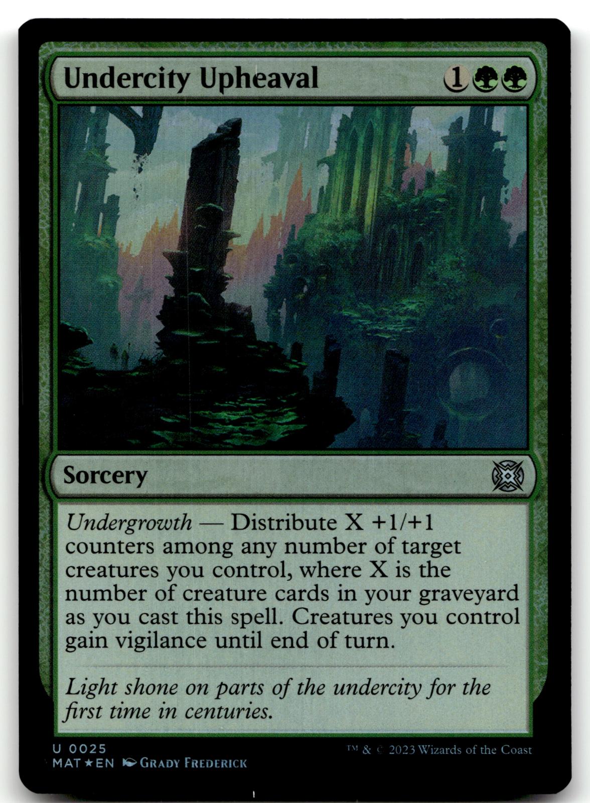 Undercity Upheaval 25 March of the Machine: The Aftermath Magic: The Gathering Foil NM