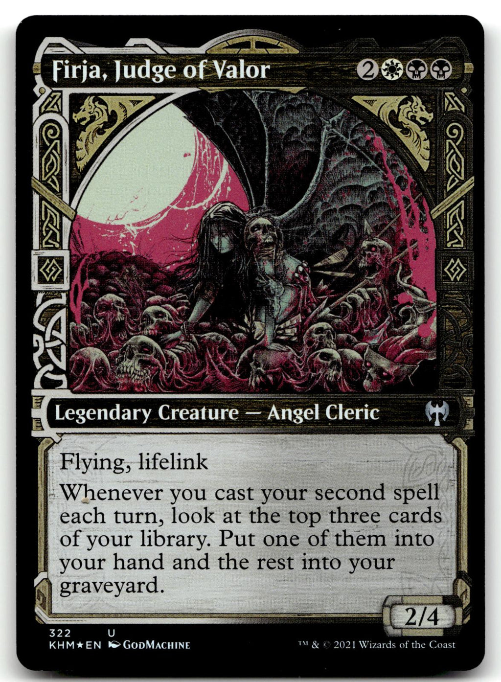 Firja, Judge of Valor (Showcase) 322 Kaldheim Magic: The Gathering Foil NM