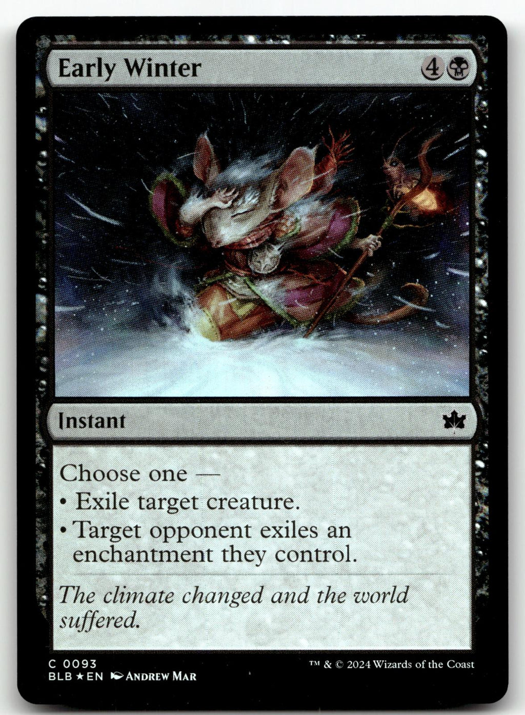 Early Winter 93 Common Bloomburrow Magic: The Gathering Foil Near Mint