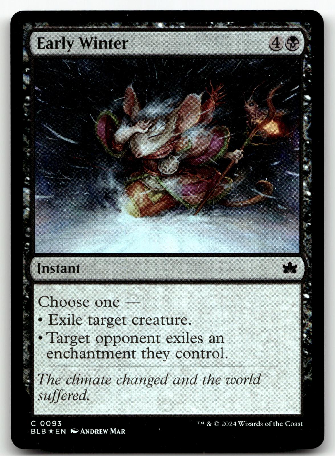 Early Winter 93 Common Bloomburrow Magic: The Gathering Foil Near Mint