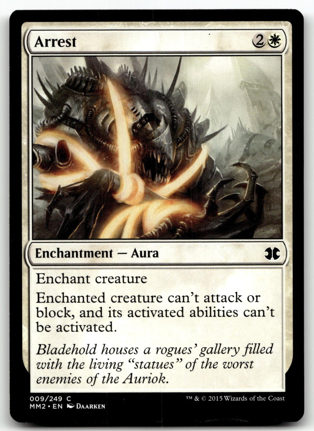 Arrest 9 Common Modern Masters 2015 Magic: The Gathering Near Mint
