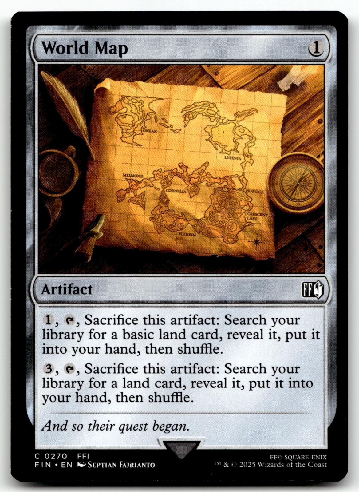World Map 270 Common FINAL FANTASY Magic: The Gathering Near Mint