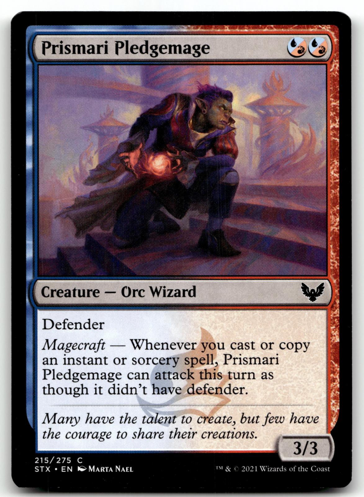 Prismari Pledgemage 215 Strixhaven: School of Mages Magic: The Gathering NM