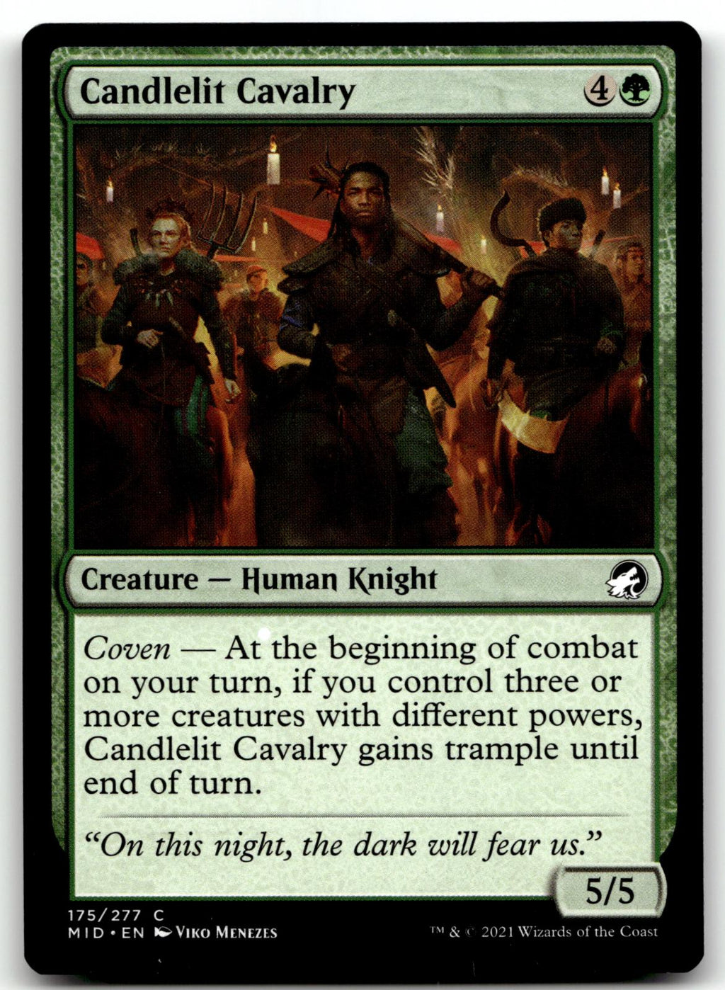 Candlelit Cavalry 175 Common Innistrad: Midnight Hunt Magic: The Gathering NM