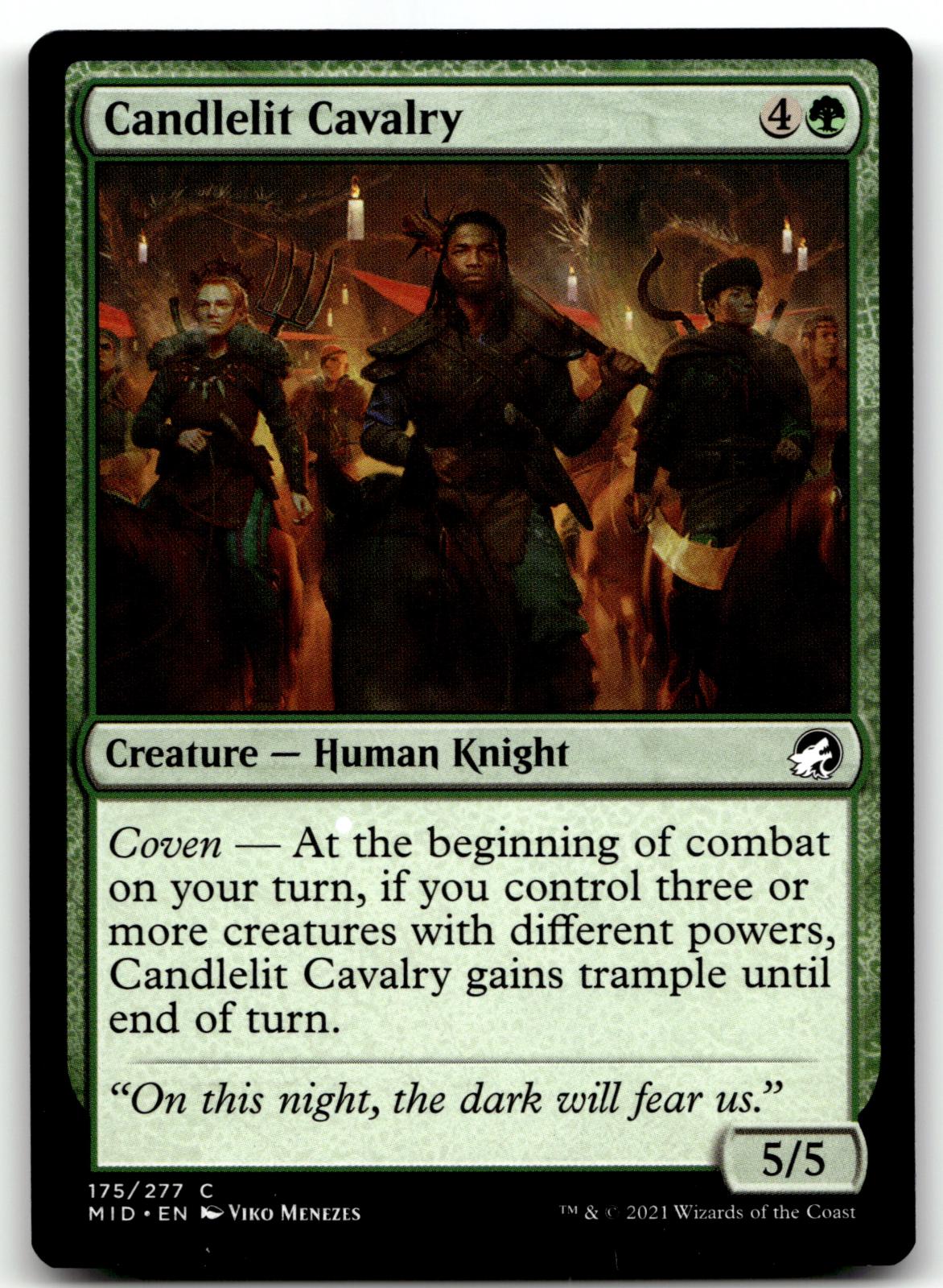 Candlelit Cavalry 175 Common Innistrad: Midnight Hunt Magic: The Gathering NM