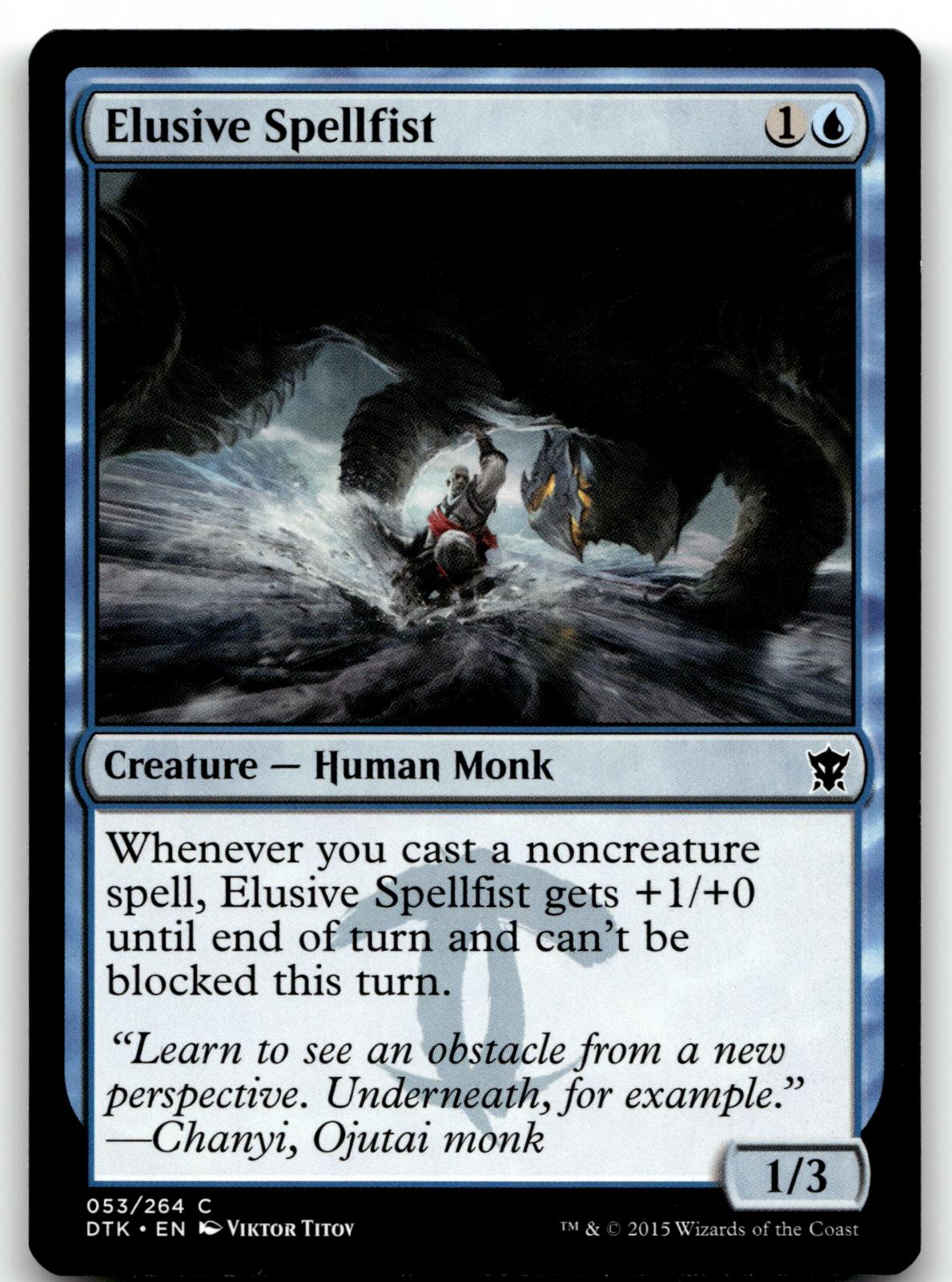 Elusive Spellfist 53 Common Dragons of Tarkir Magic: The Gathering Near Mint