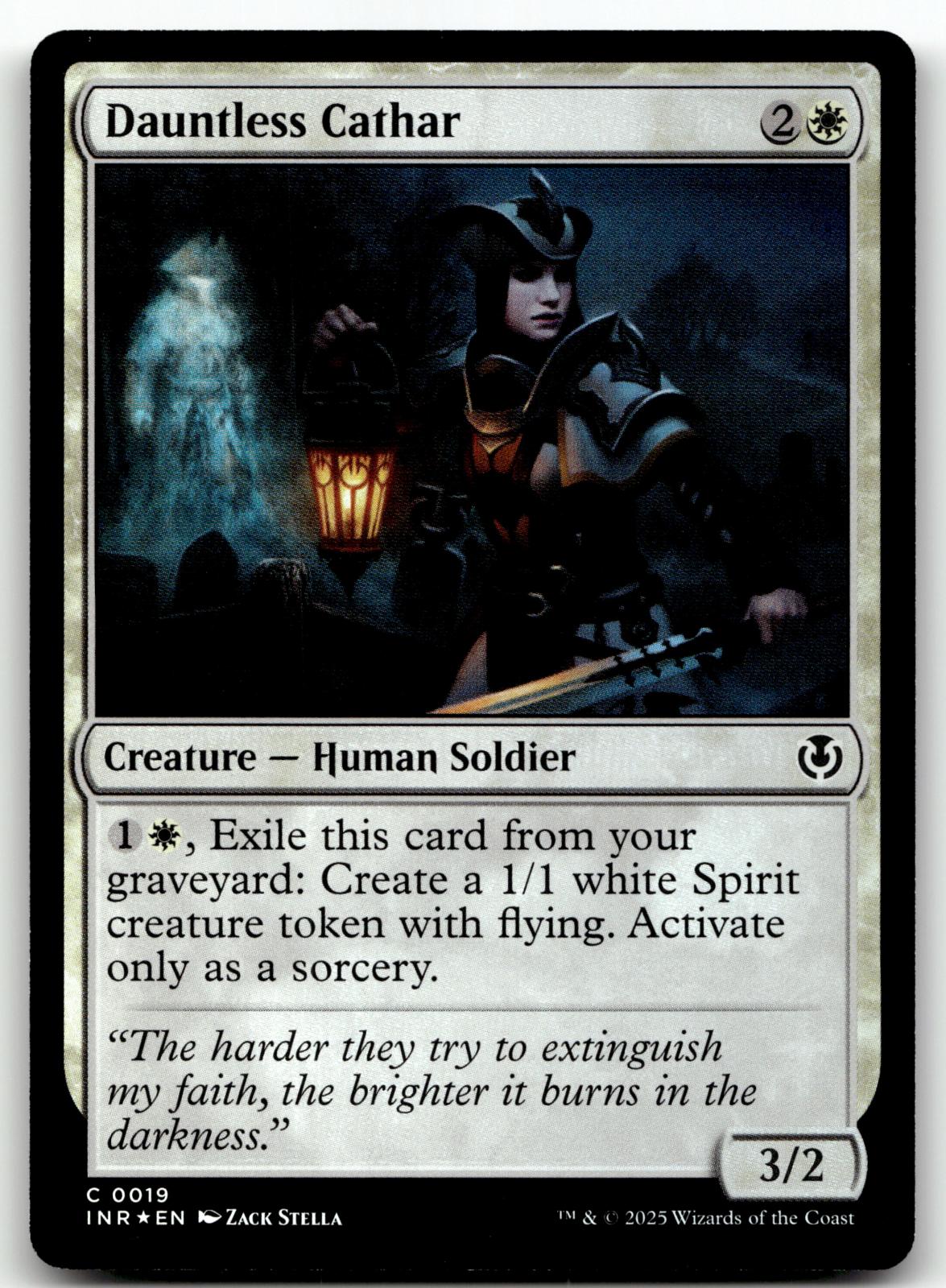 Dauntless Cathar 19 Common Innistrad Remastered Magic: The Gathering Foil NM