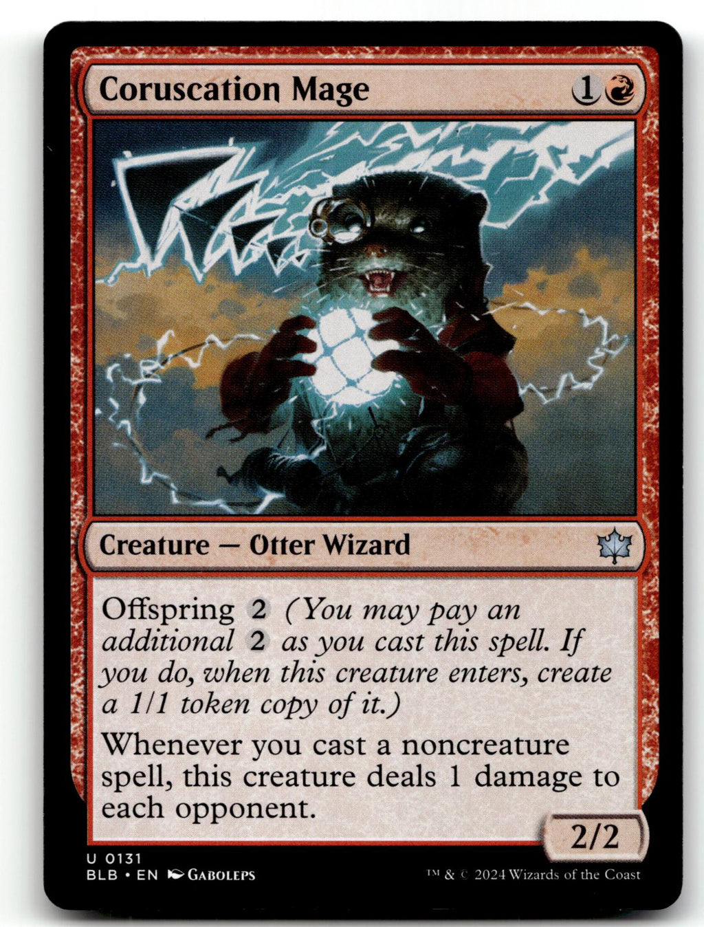 Coruscation Mage 131 Uncommon Bloomburrow Magic: The Gathering Near Mint