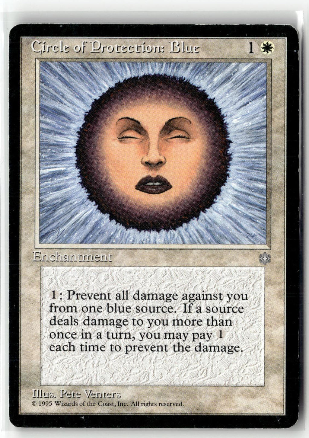 Circle of Protection: Blue Common Ice Age Magic: The Gathering Near Mint