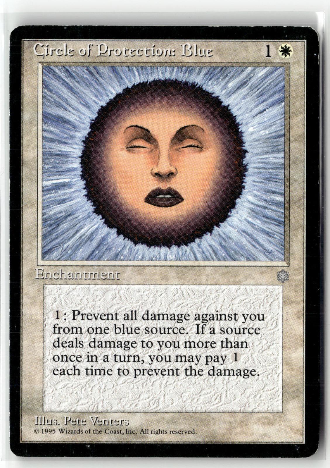 Circle of Protection: Blue Common Ice Age Magic: The Gathering Near Mint