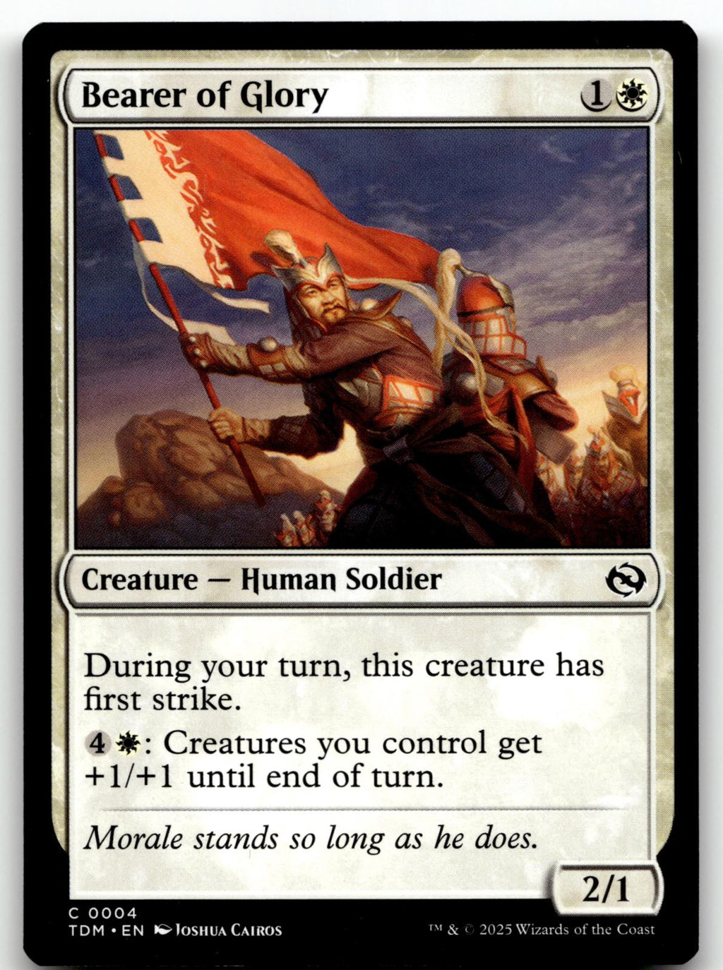 Bearer of Glory 4 Common Tarkir: Dragonstorm Magic: The Gathering Near Mint