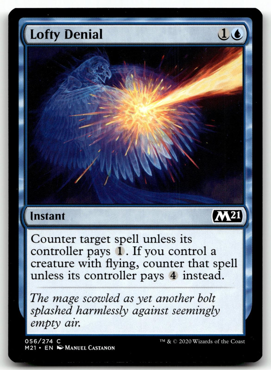Lofty Denial 56 Common Core Set 2021 Magic: The Gathering Near Mint