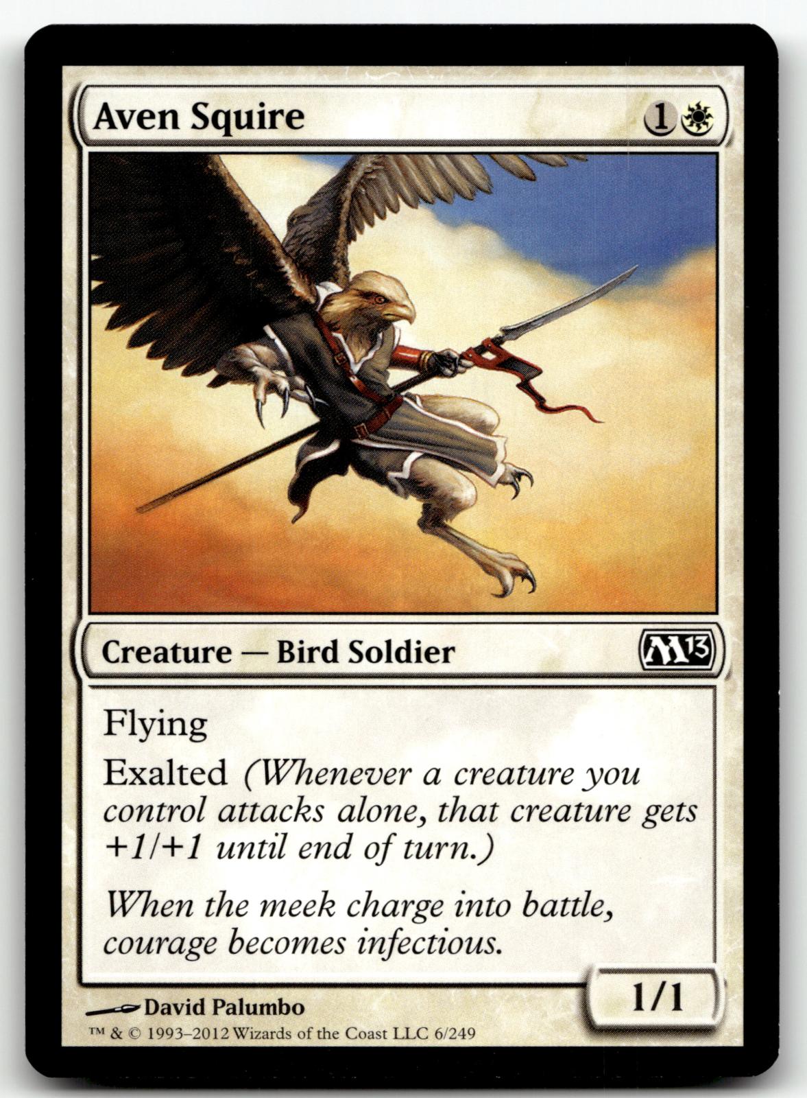 Aven Squire 6 Common Magic 2013 (M13) Magic: The Gathering Near Mint