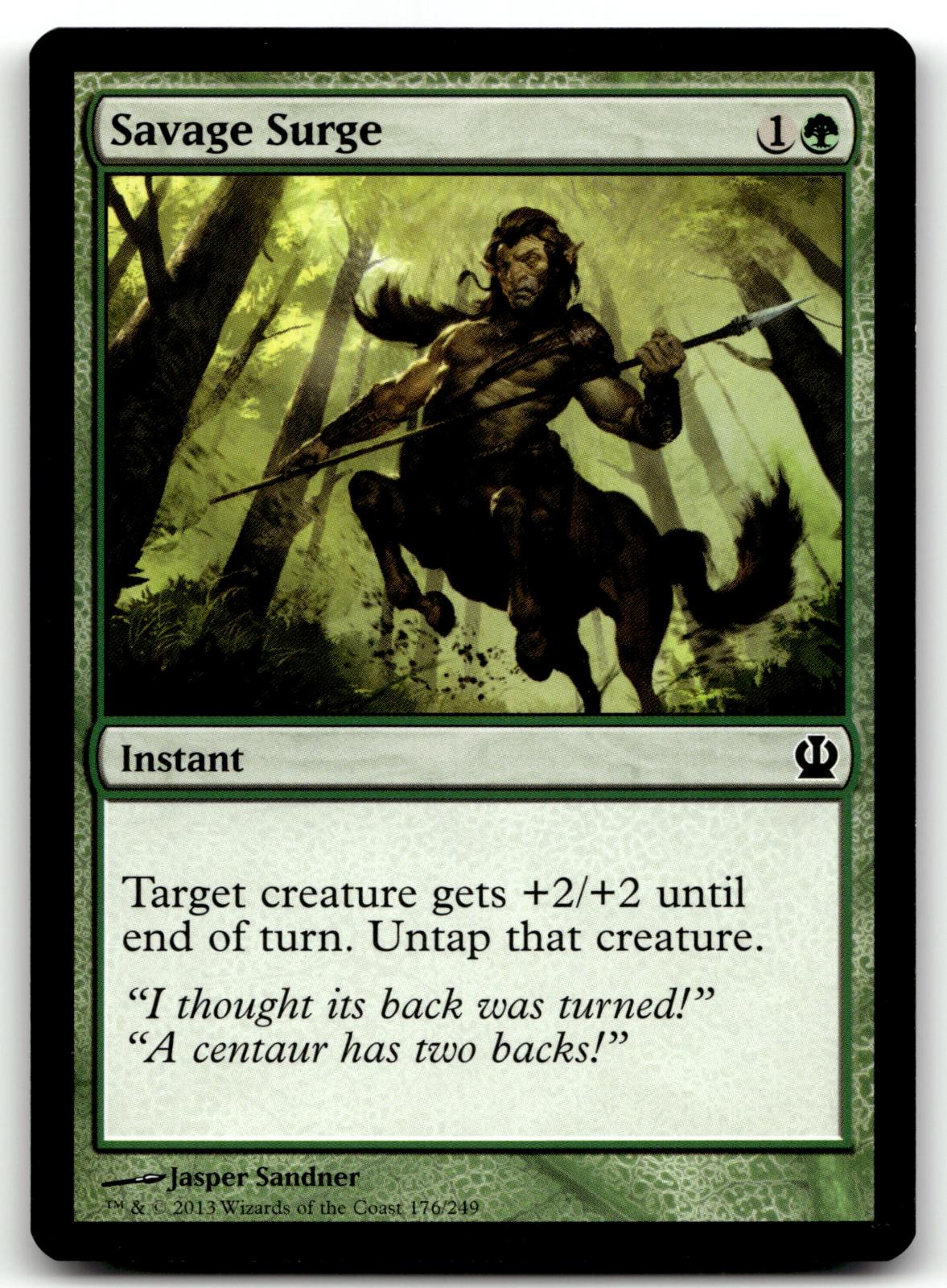 Savage Surge 176 Common Theros Magic: The Gathering Near Mint