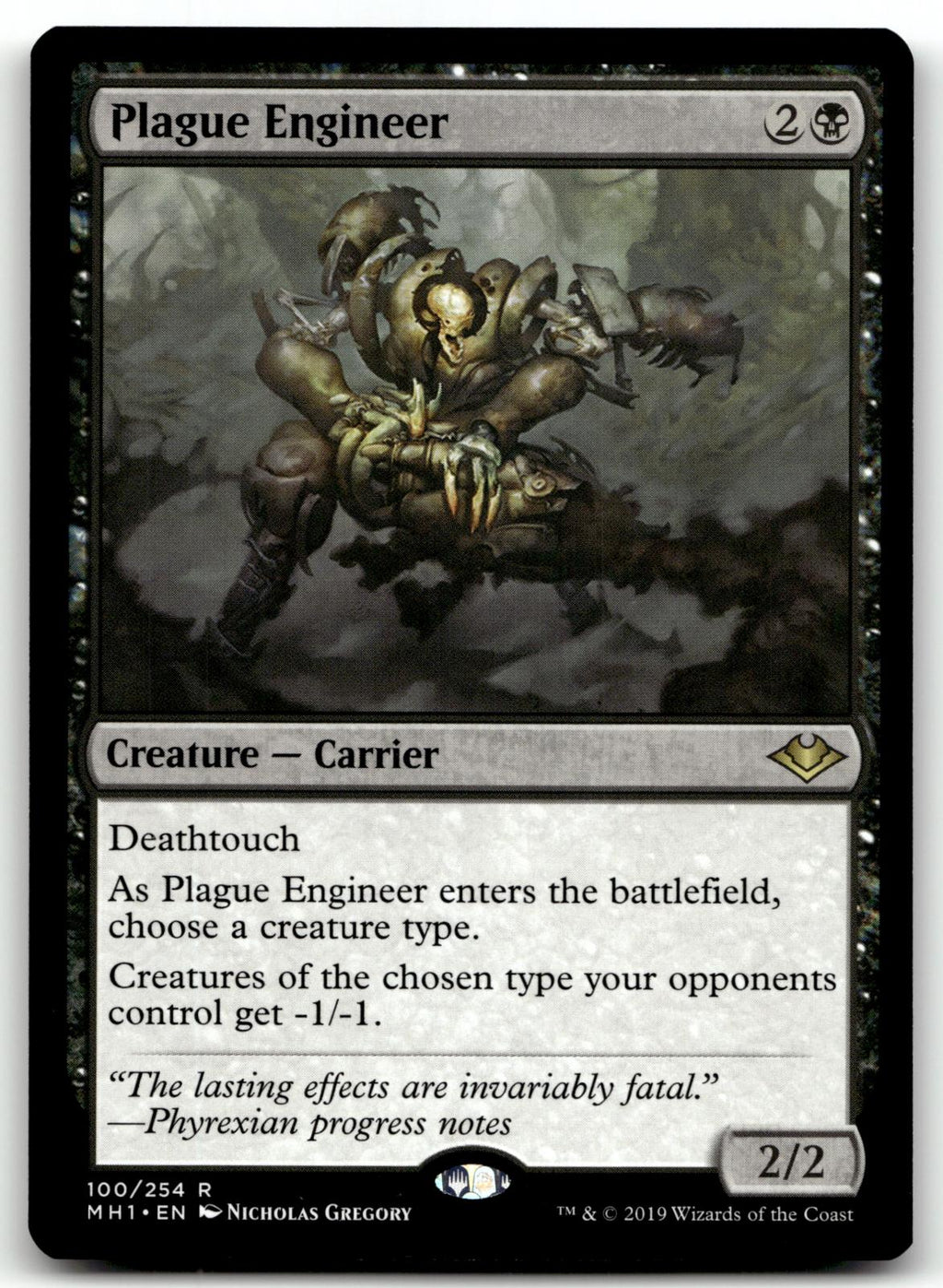 Plague Engineer 100 Rare Modern Horizons Magic: The Gathering Near Mint
