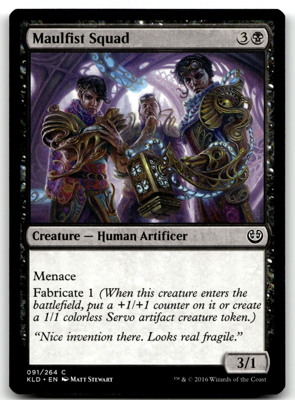 Maulfist Squad 91 Common Kaladesh Magic: The Gathering Near Mint