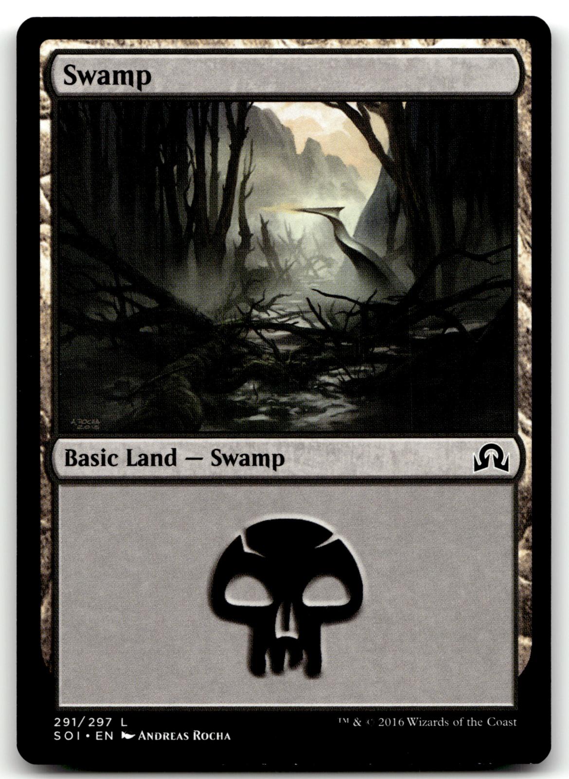 Swamp (291) 291 Land Shadows over Innistrad Magic: The Gathering Near Mint