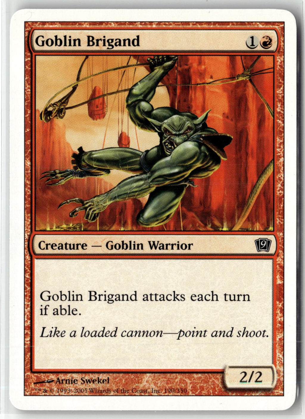 Goblin Brigand 190 Common 9th Edition Magic: The Gathering Near Mint