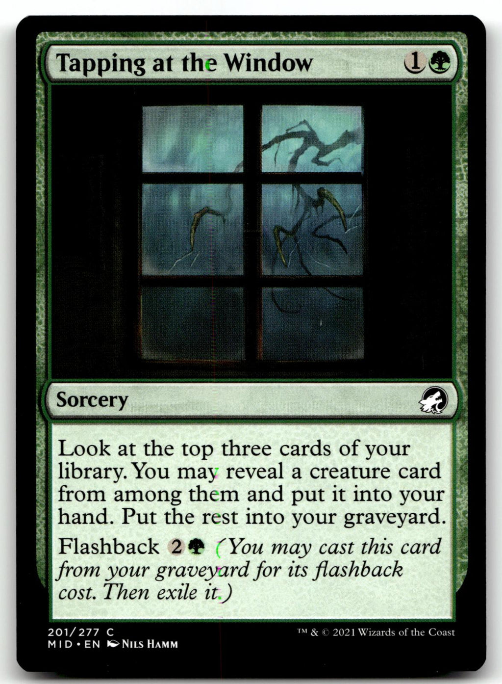 Tapping at the Window 201 Innistrad: Midnight Hunt Magic: The Gathering NM