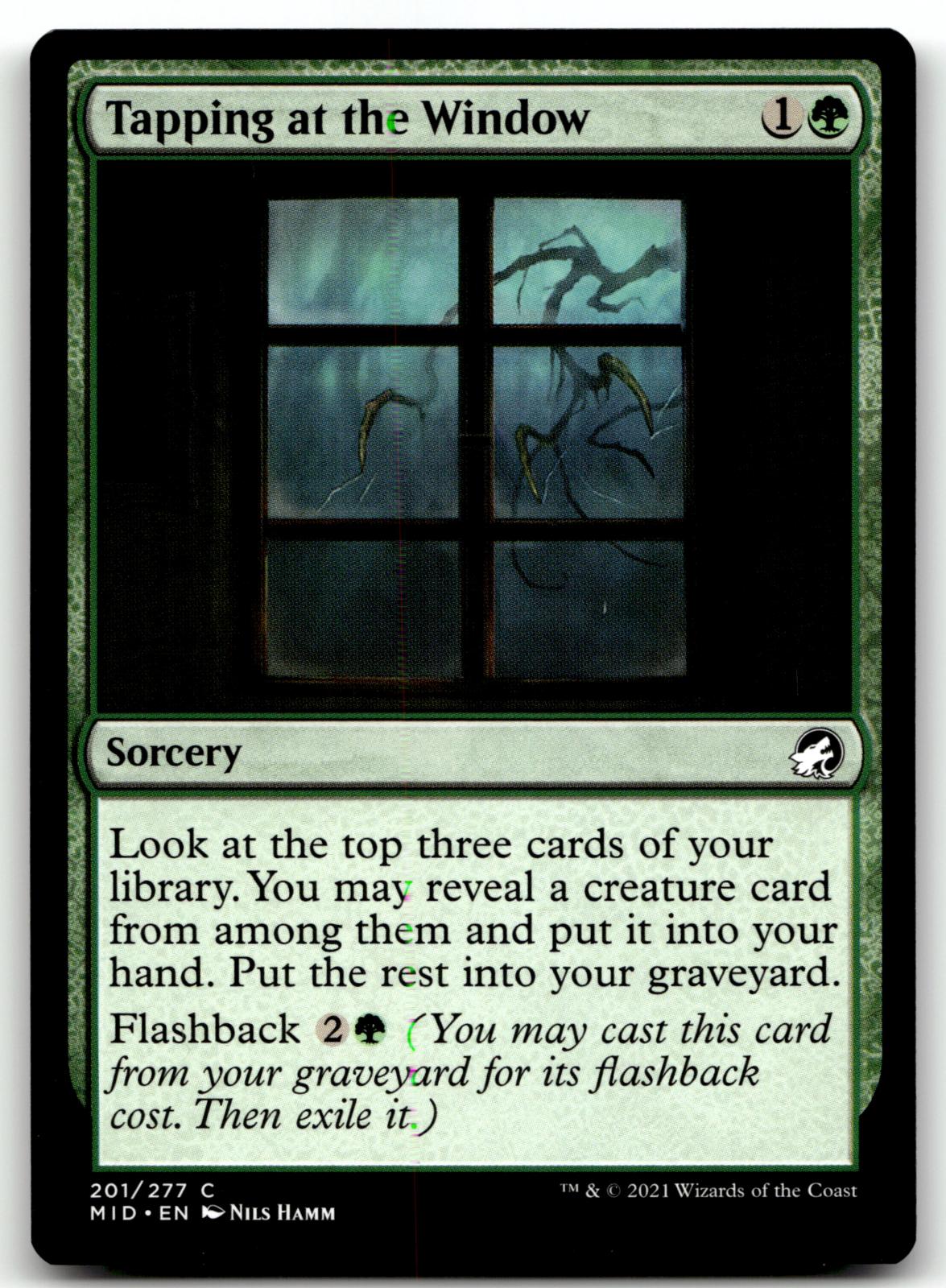 Tapping at the Window 201 Innistrad: Midnight Hunt Magic: The Gathering NM