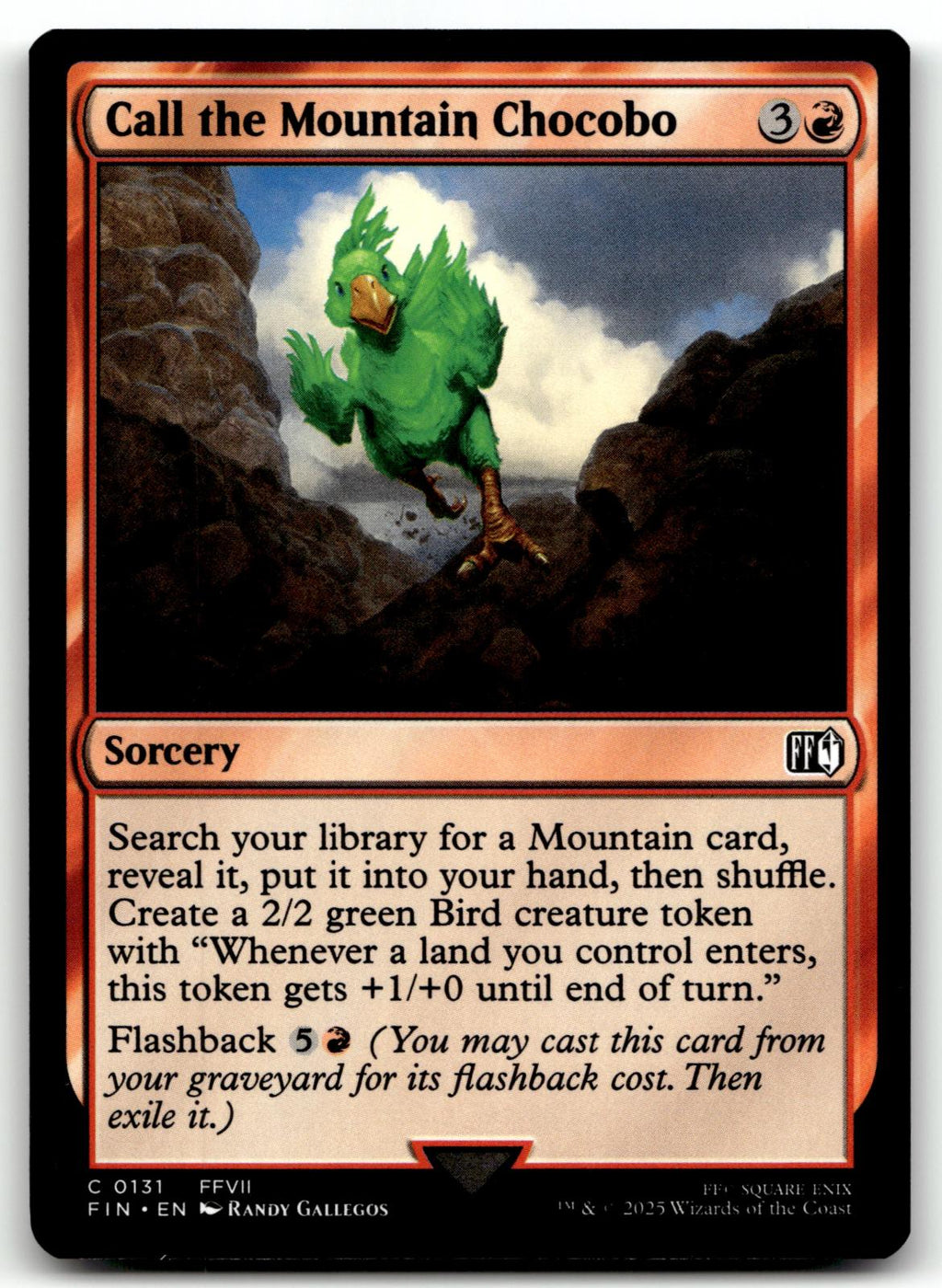 Call the Mountain Chocobo 131 Common FINAL FANTASY Magic: The Gathering NM