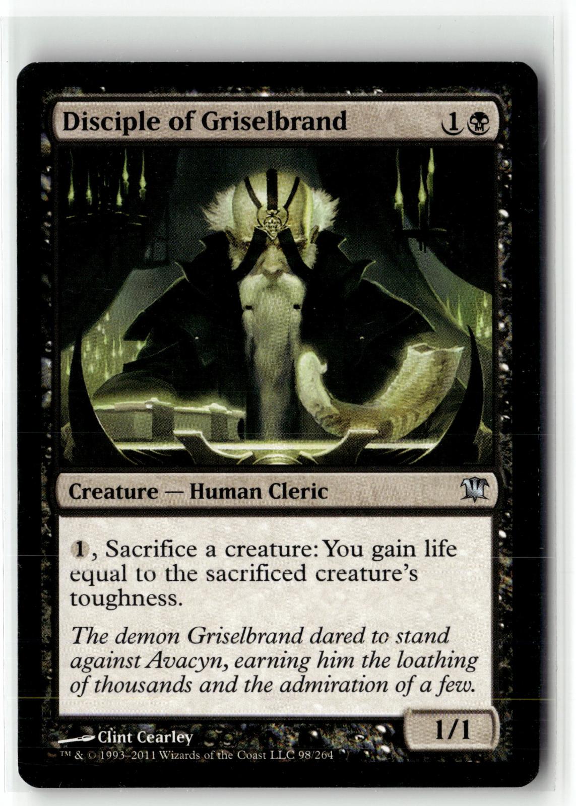 Disciple of Griselbrand 98 Uncommon Innistrad Magic: The Gathering Near Mint