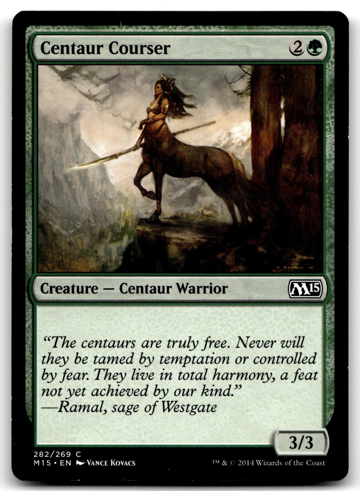 Centaur Courser 282 Common Magic 2015 (M15) Magic: The Gathering Near Mint
