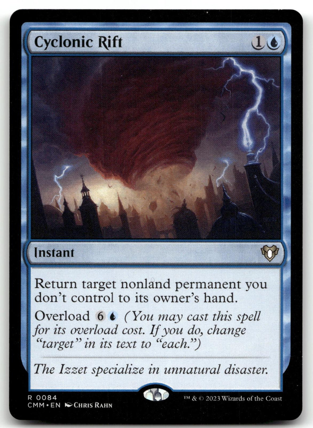 Cyclonic Rift 84 Rare Commander Masters Magic: The Gathering Near Mint