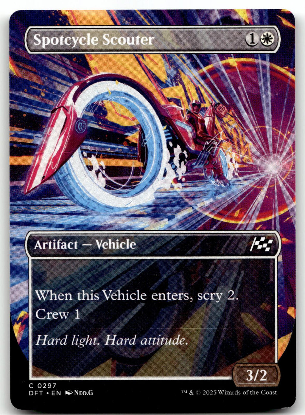 Spotcycle Scouter (Borderless) 297 Common Aetherdrift Magic: The Gathering NM