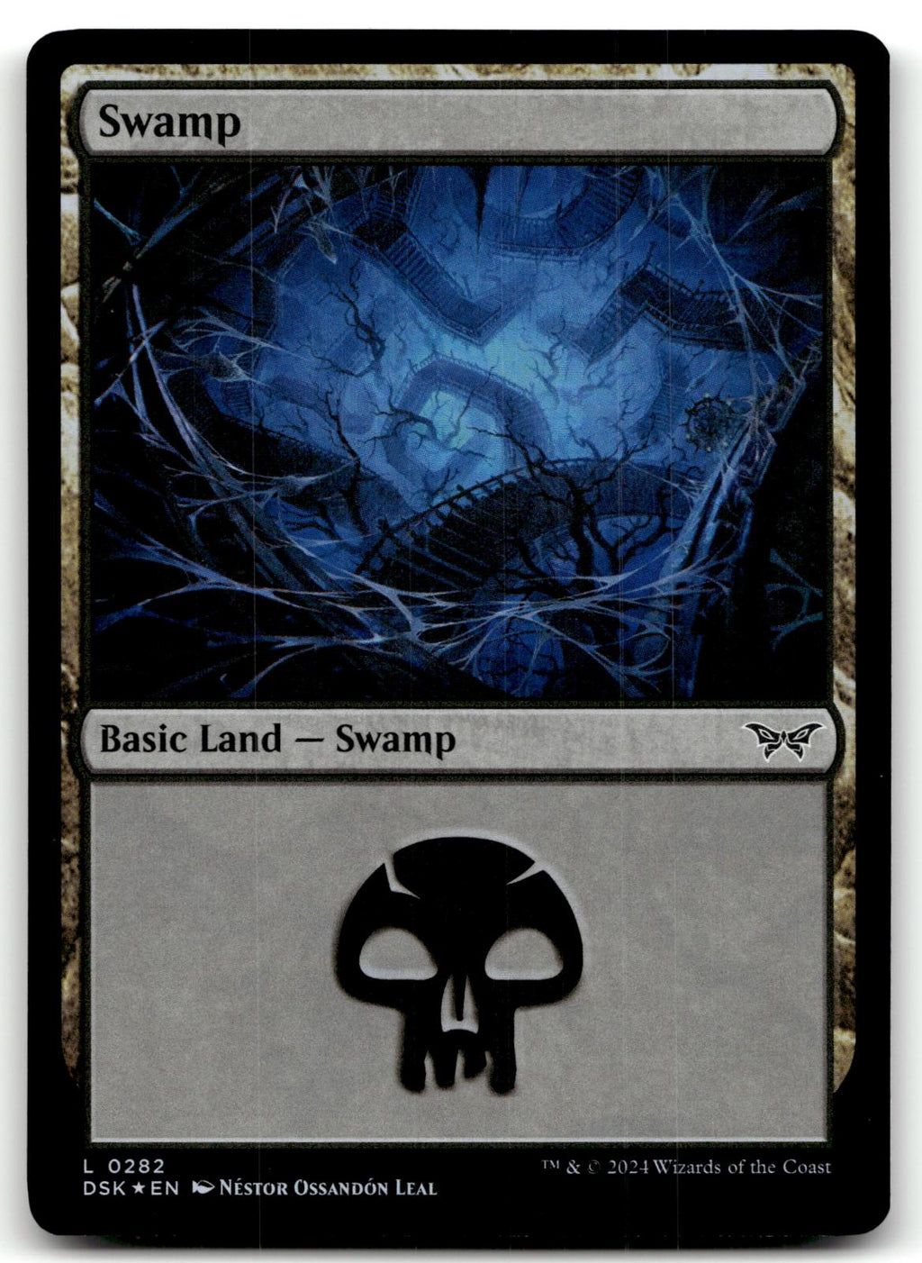 Swamp (0282) 282 Land Duskmourn: House of Horror Magic: The Gathering Foil NM