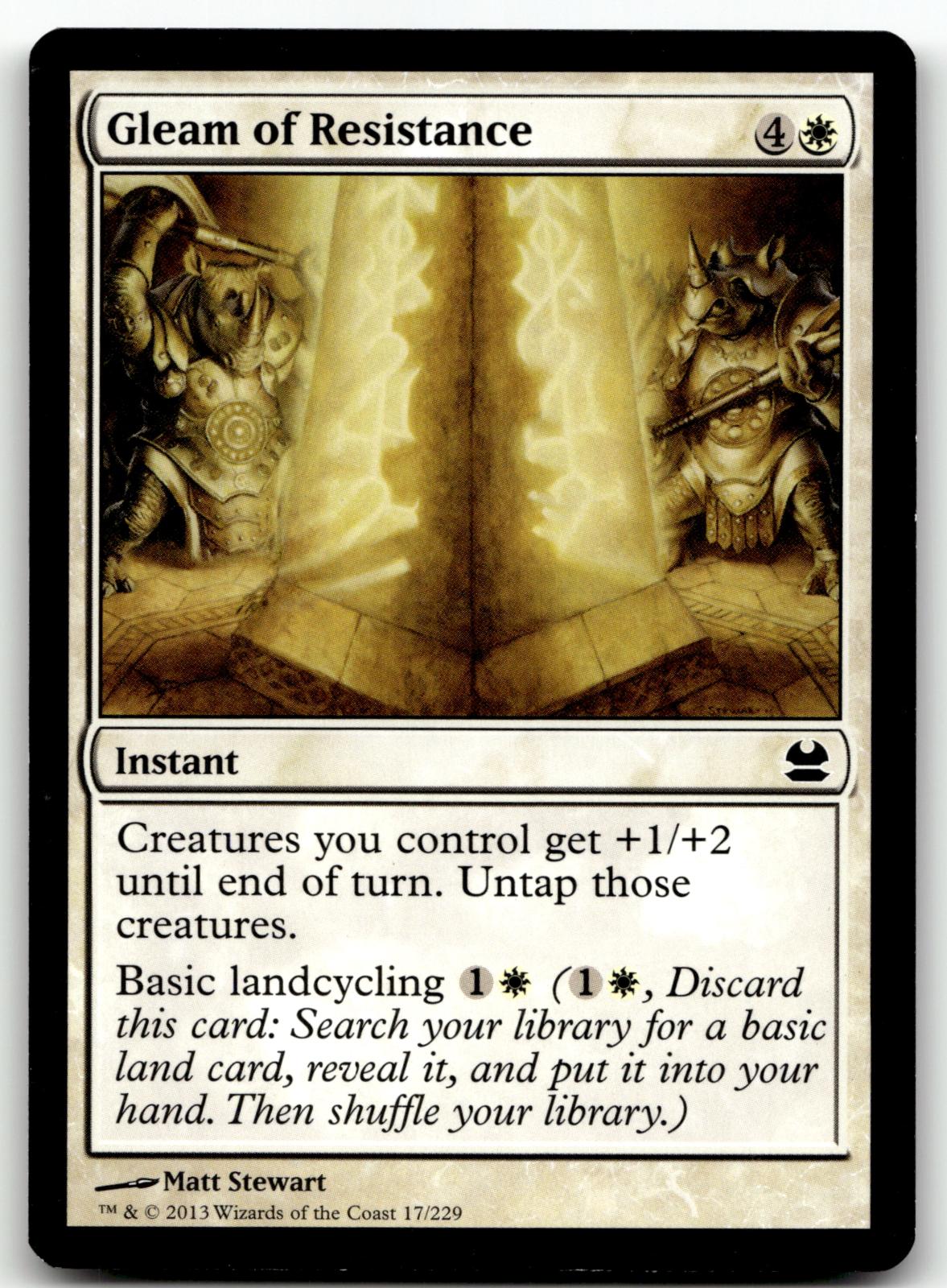 Gleam of Resistance 17 Common Modern Masters Magic: The Gathering Near Mint