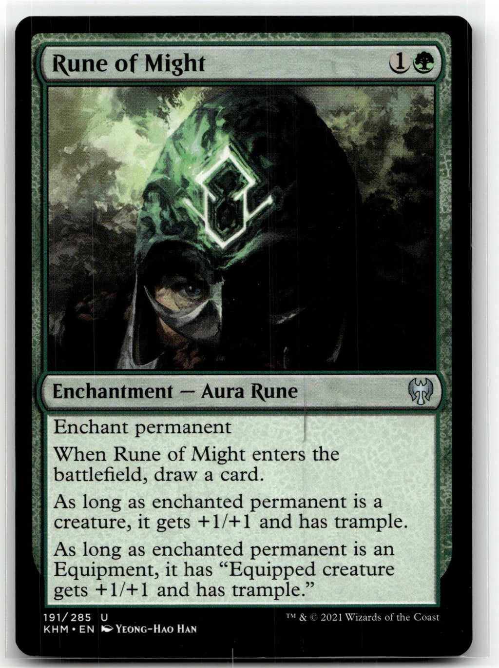 Rune of Might 191 Uncommon Kaldheim Magic: The Gathering Near Mint