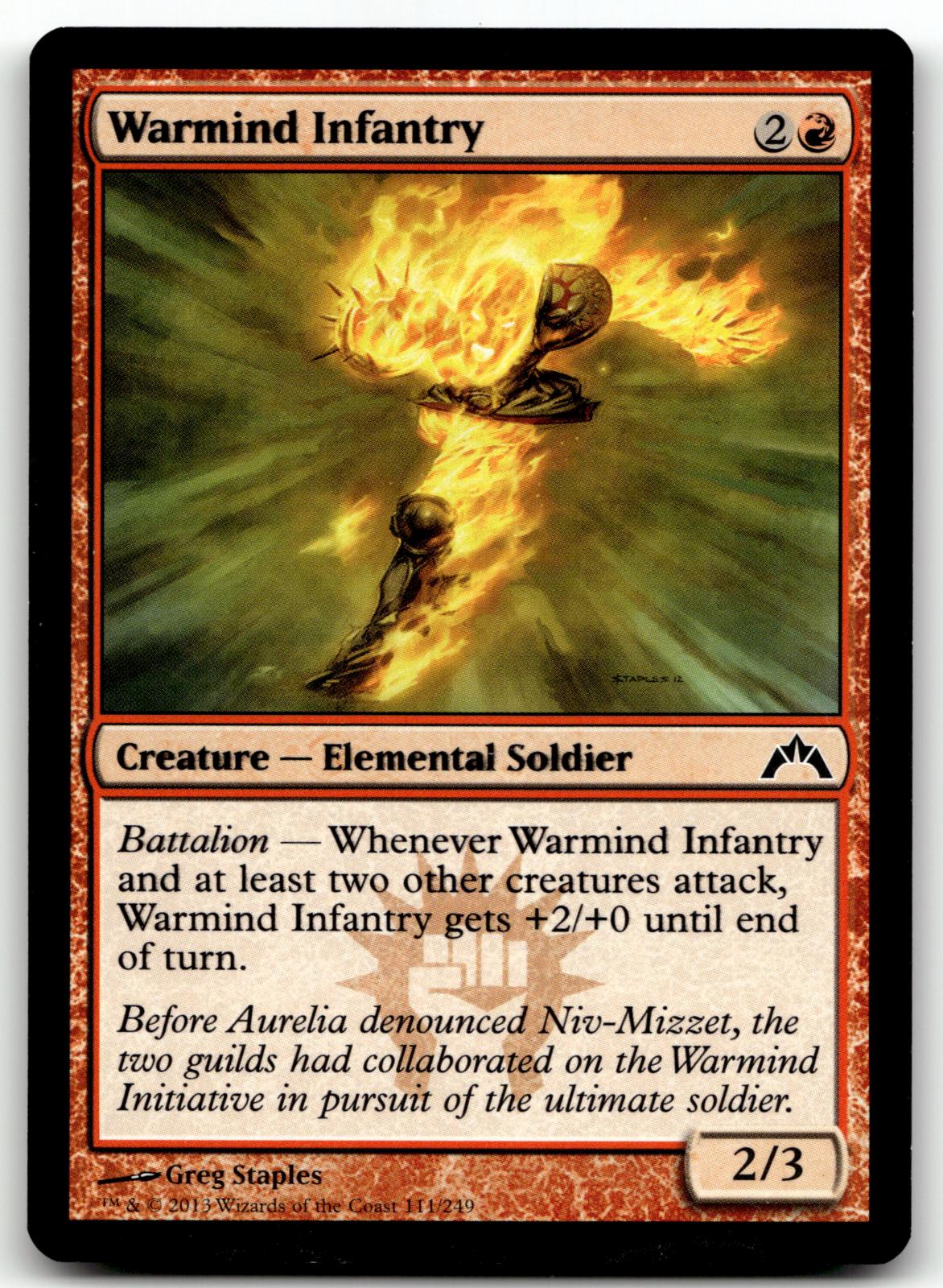 Warmind Infantry 111 Common Gatecrash Magic: The Gathering Near Mint