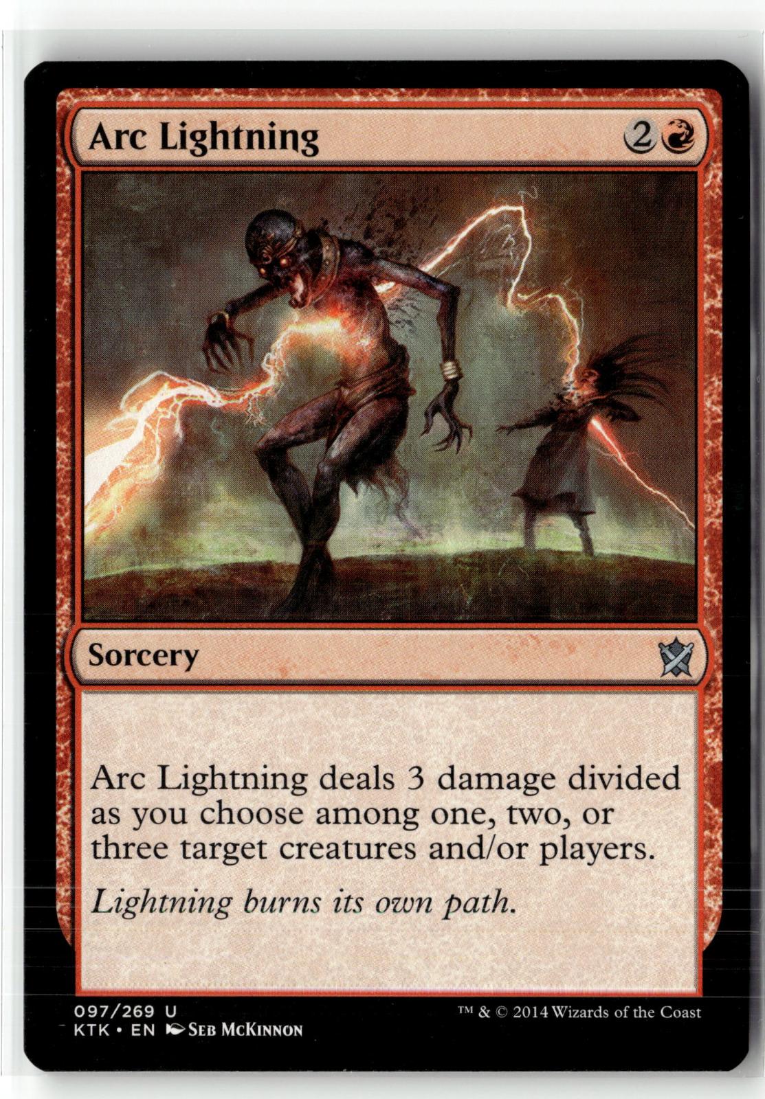 Arc Lightning 97 Uncommon Khans of Tarkir Magic: The Gathering Near Mint