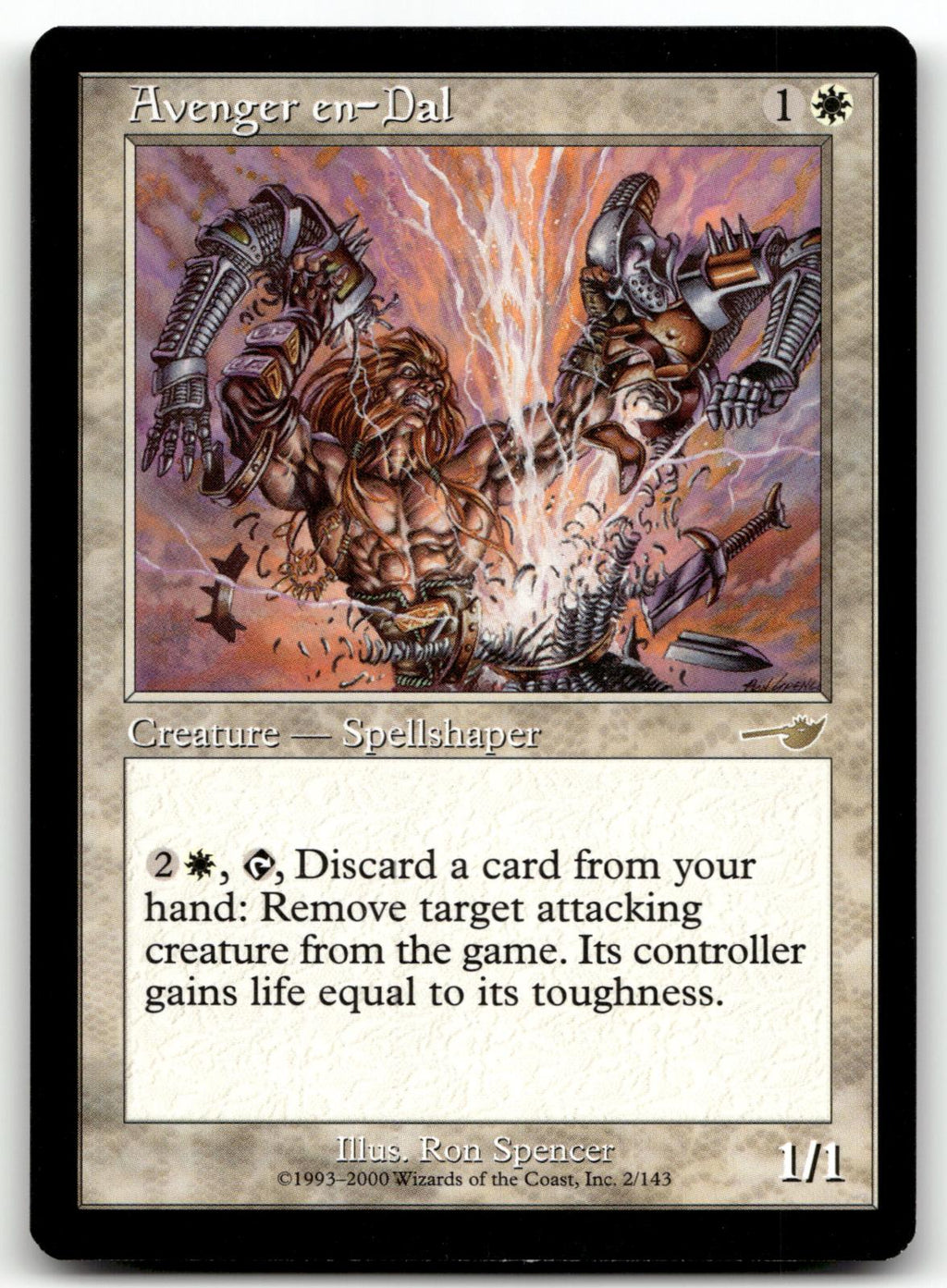 Avenger en-Dal 2 Rare Nemesis Magic: The Gathering Near Mint