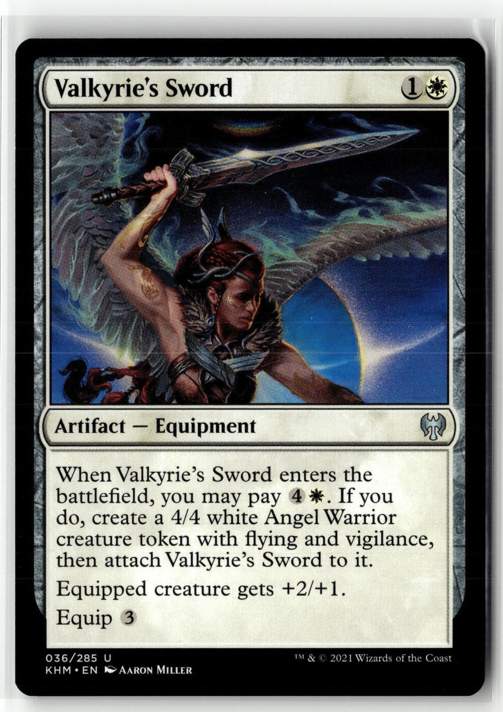 Valkyrie's Sword 36 Uncommon Kaldheim Magic: The Gathering Near Mint